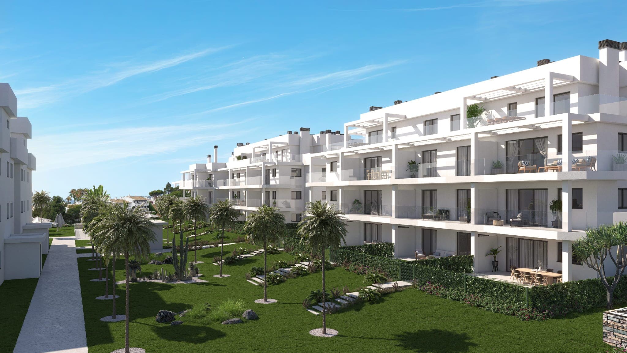 Bright coastal apartments with resort style amenities in the heart of Mijas Costa