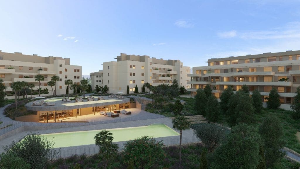 Modern homes in Mijas Costa with sea views, terraces and premium amenities