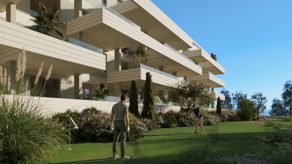 Modern homes in Mijas Costa with sea views, terraces and premium amenities
