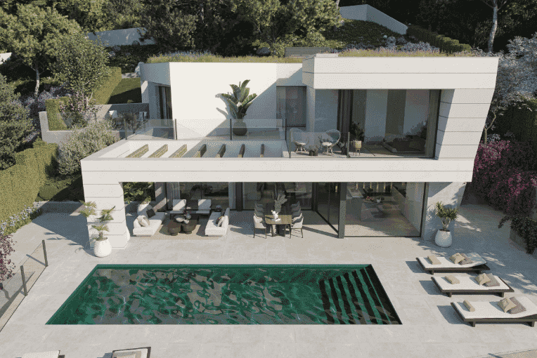 Brand new luxury villa in Pinares Hills Málaga with sea views, infinity pool and modern design.
