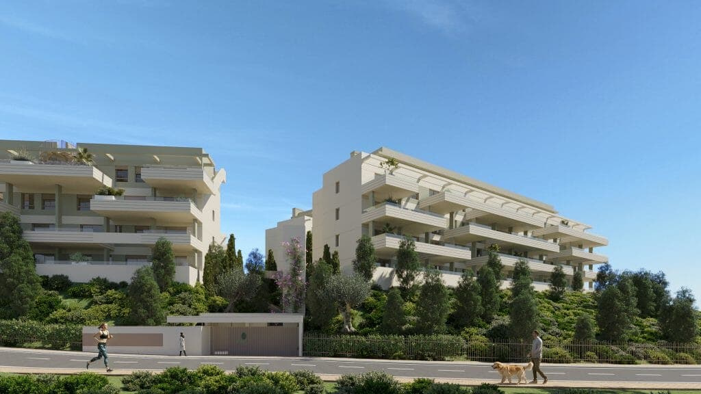 Modern homes in Mijas Costa with sea views, terraces and premium amenities