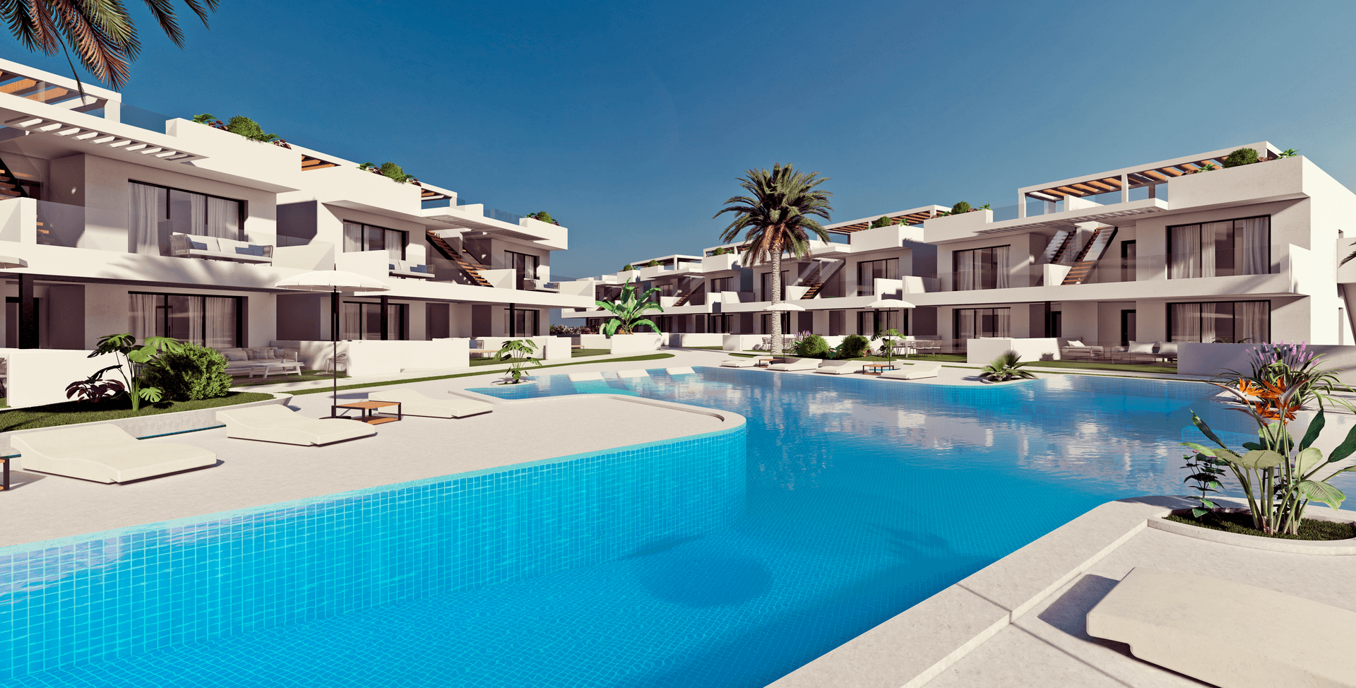 3 bedroom, 2 bathroom new build apartment with huge balconies in the suburb of Benidorm!
