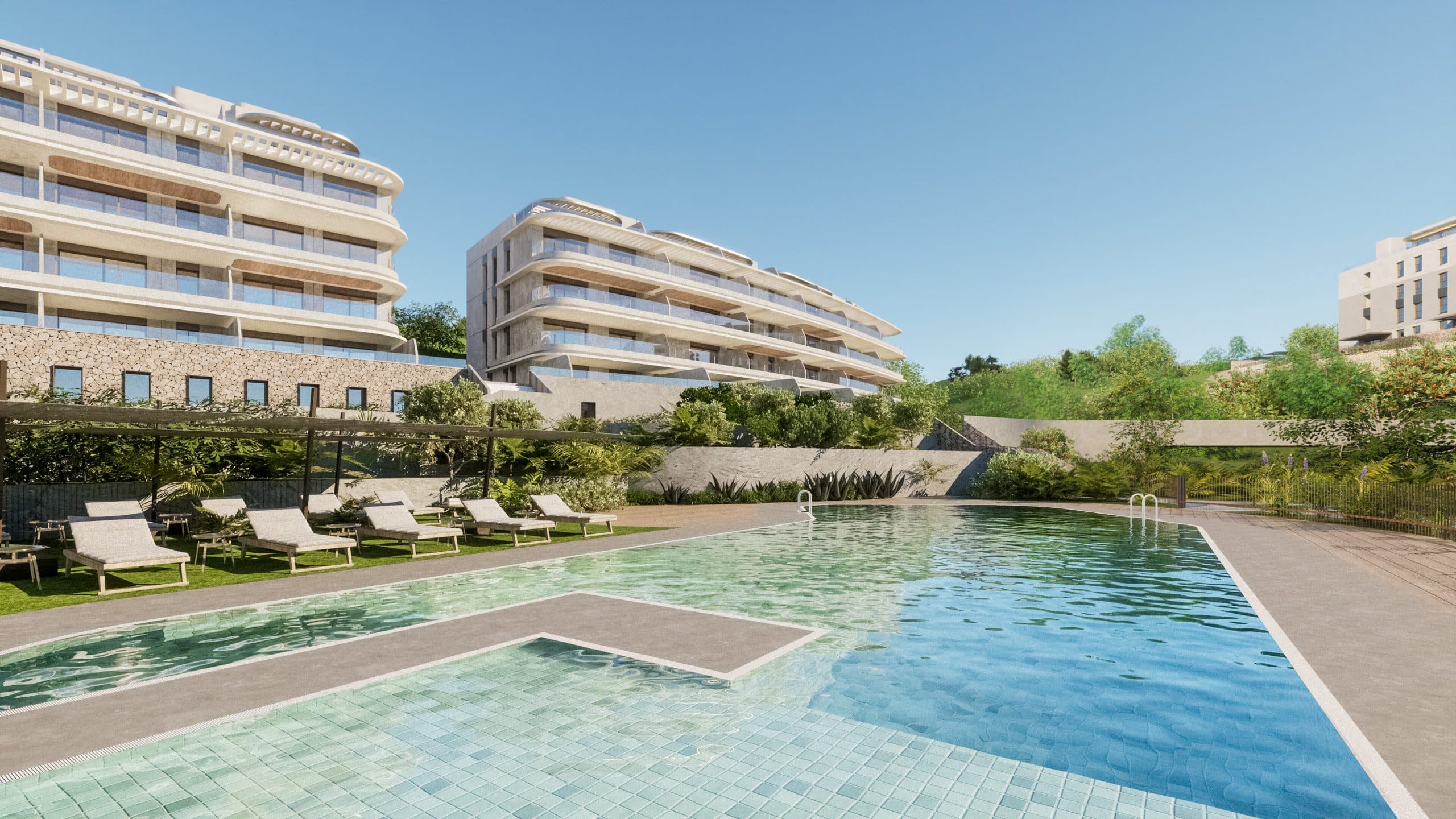 Luxury apartments for sale with panoramic sea views in the heart of Mijas - modern design and premium amenities in the best part of the Costa del Sol!